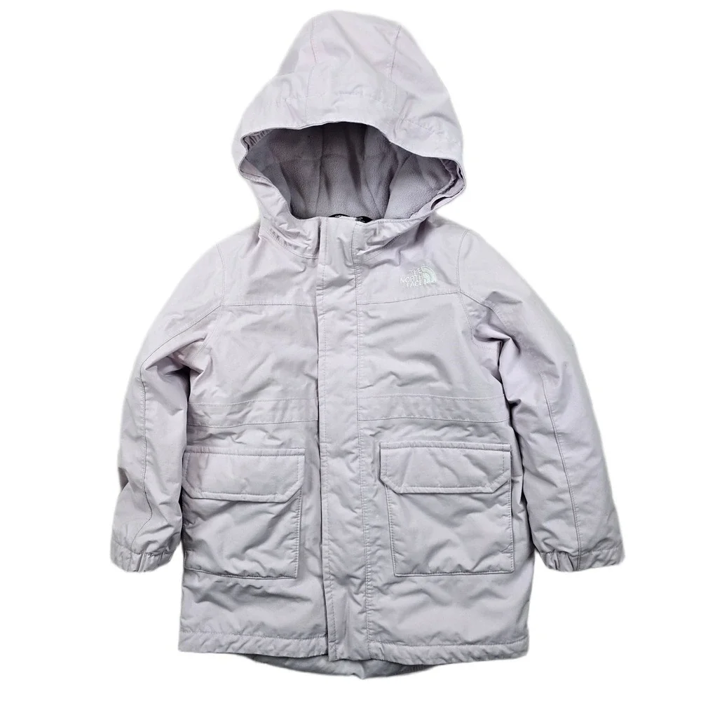 The North‎ Face Down Parka Kids Girls 3T Lavender Nylon Down Hooded Jacket